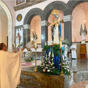 SE BENDICE LA RÉPLICA DE SANTA MARÍA DE IBIZA, LA VIRGEN PEREGRINA