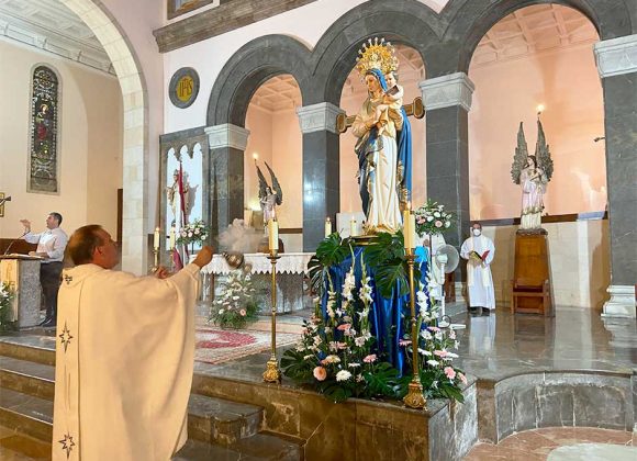 SE BENDICE LA RÉPLICA DE SANTA MARÍA DE IBIZA, LA VIRGEN PEREGRINA