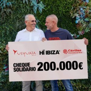 CÁRITAS IBIZA RECIBE UNA DONACIÓN DE USHUAÏA DE 200.000€ PARA SALDAR SU DEUDA TOTAL