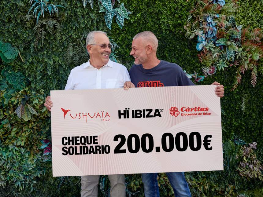 CÁRITAS IBIZA RECIBE UNA DONACIÓN DE USHUAÏA DE 200.000€ PARA SALDAR SU DEUDA TOTAL