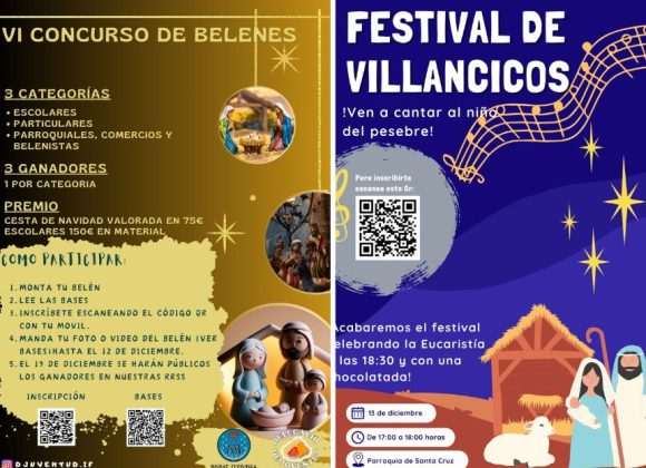 LA DELEGACIÓN DE JUVENTUD DE LA DIÓCESIS CONVOCA EL CONCURSO DE BELENES Y EL FESTIVAL DE VILLANCICOS