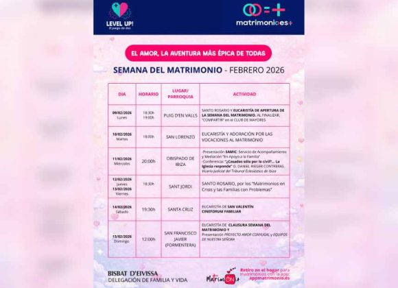 DEL 9 AL 15 DE FEBRERO, SEMANA DEL MATRIMONIO EN IBIZA